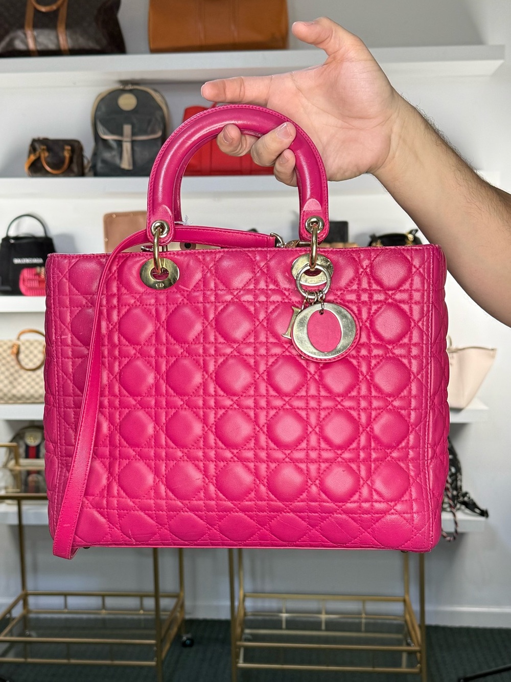 DIOR LADY DIOR 2 WAY BAG